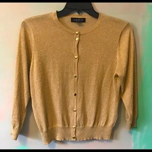 Gold cardigan